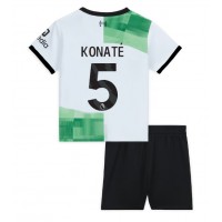 Dětský fotbalový dres Liverpool Ibrahima Konate #5 2023-24 Venkovní Krátký Rukáv (+ trenýrky)